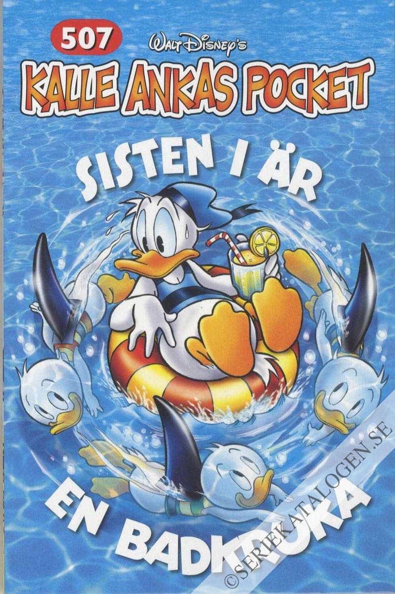 Framsida på Kalle Ankas pocket #507 - Sisten i är en badkruka (2020)