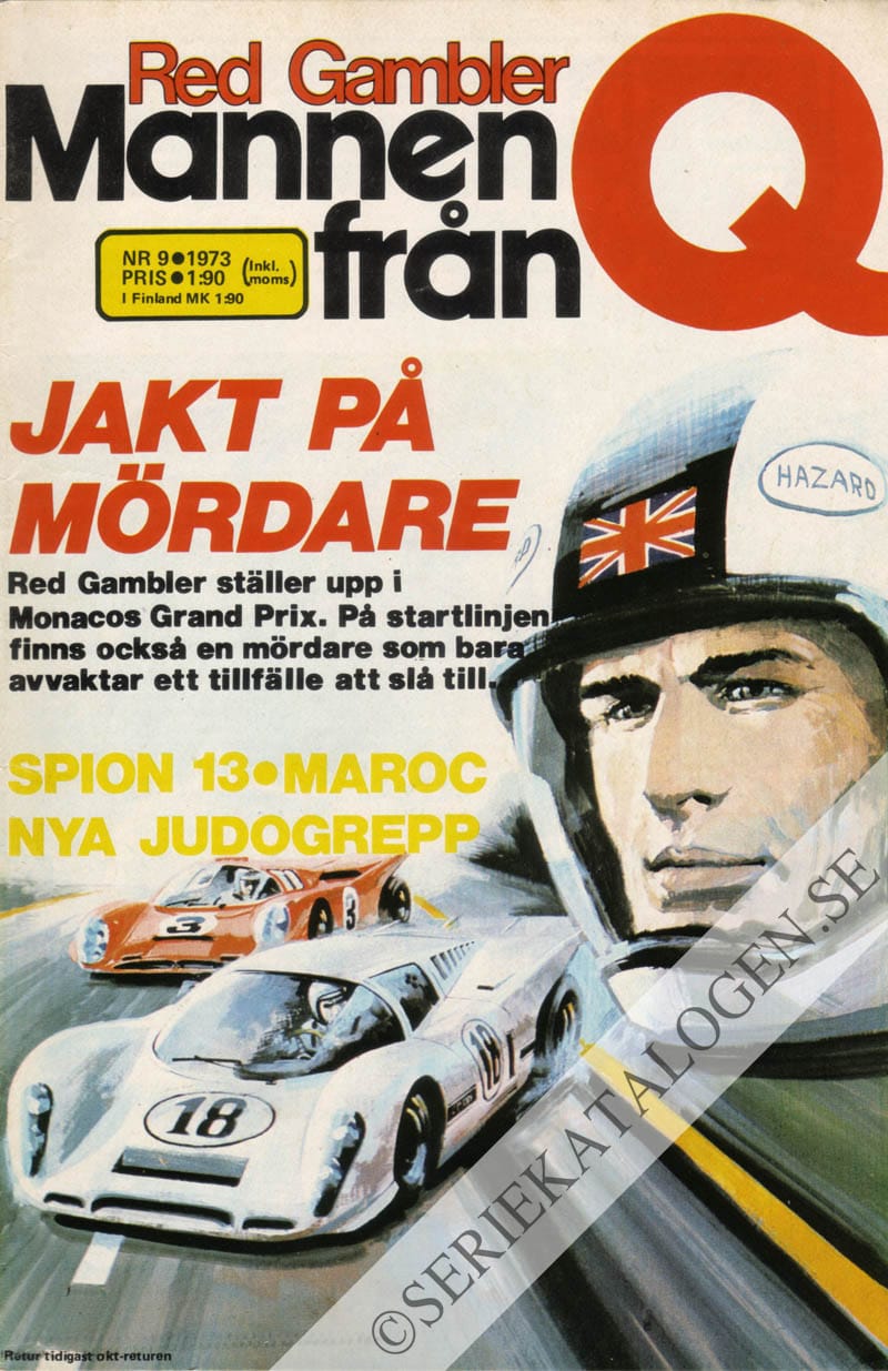 Framsida på Red Gambler - Mannen från Q #9 (1973)