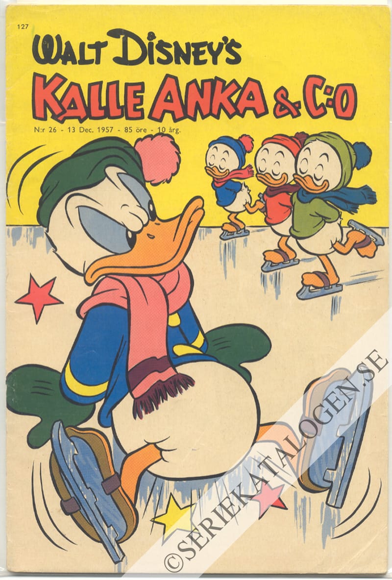 Framsida på Kalle Anka & C:o #26 (1957)