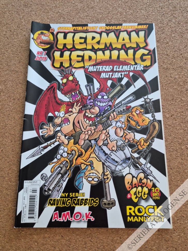 Framsida på Herman Hedning #7 (2015)