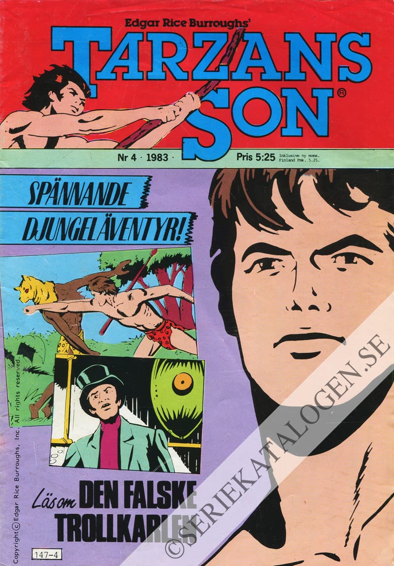 Framsida på Tarzans son #4 (1983)