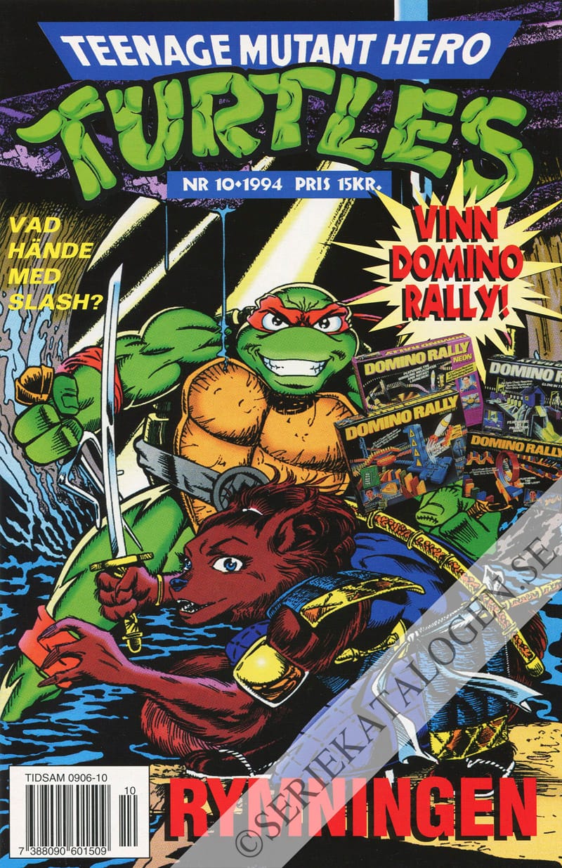 Framsida på Teenage mutant hero turtles #10 (1994)