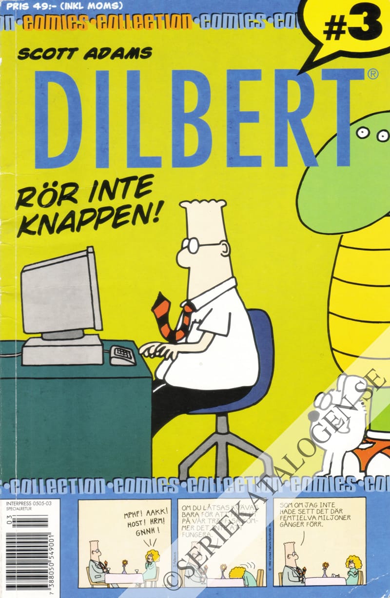 Framsida på Comics collection Dilbert - rör inte knappen! (2000)