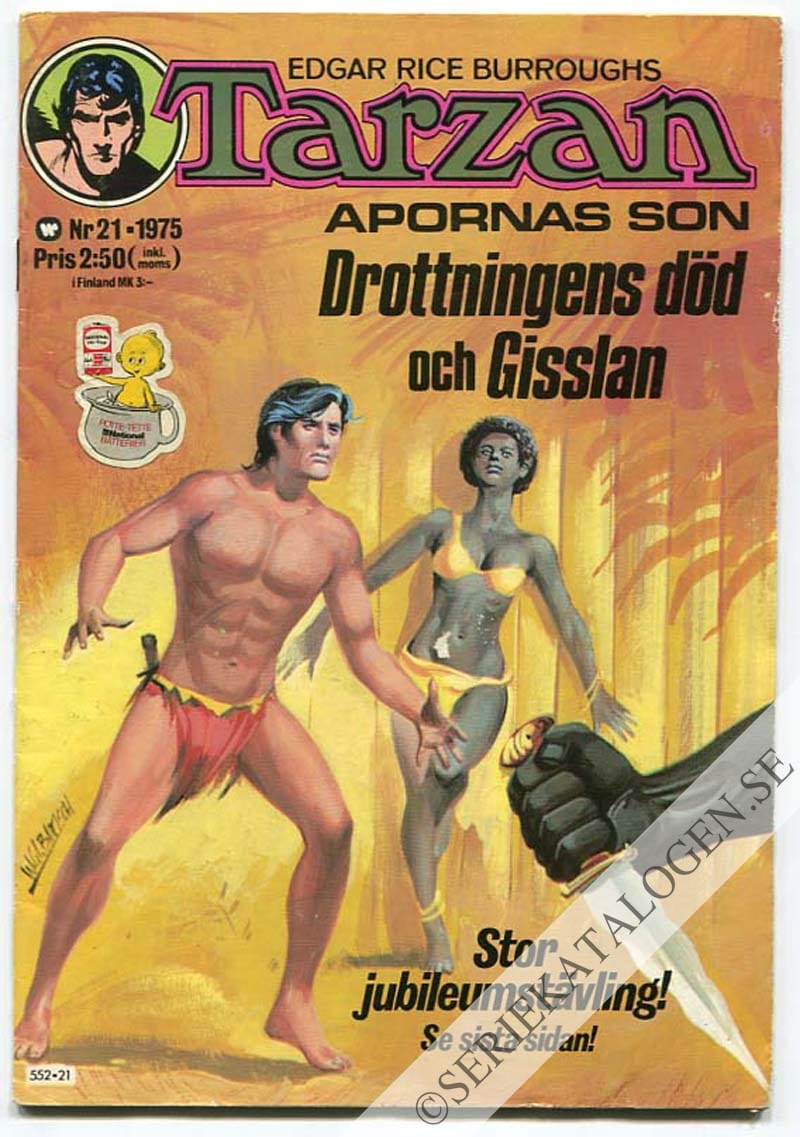 Framsida på Tarzan #21 (1975)