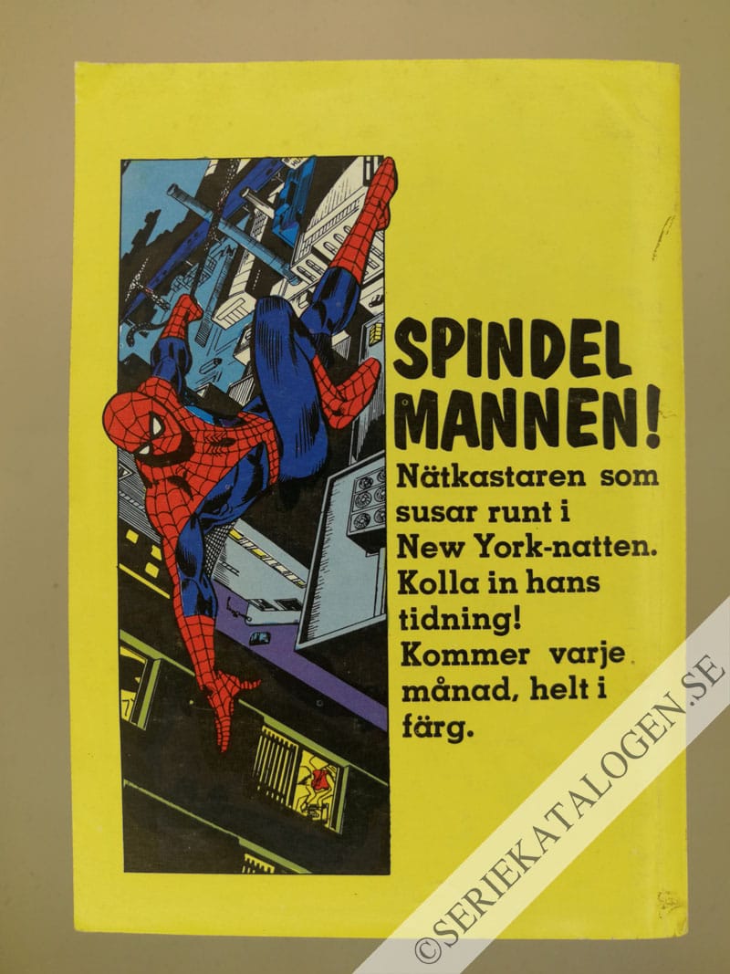 Baksida på Bomba eller dö (1980)