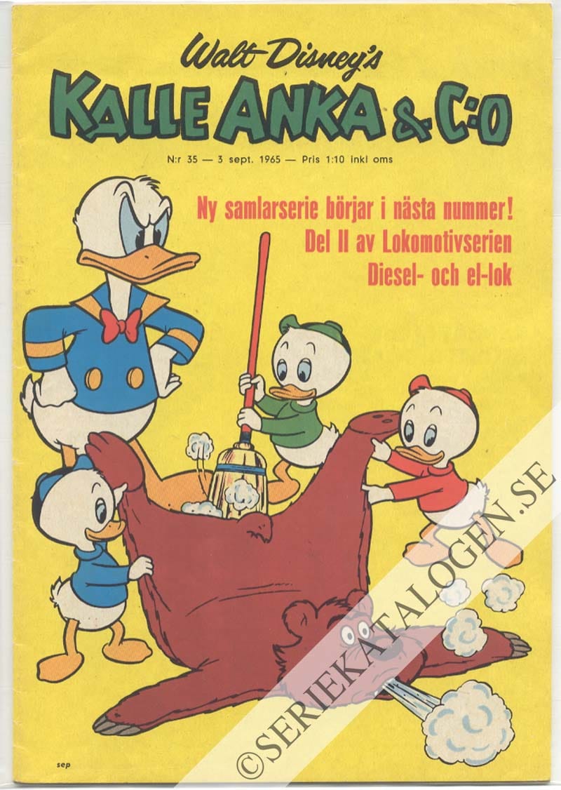 Framsida på Kalle Anka & C:o #35 (1965)