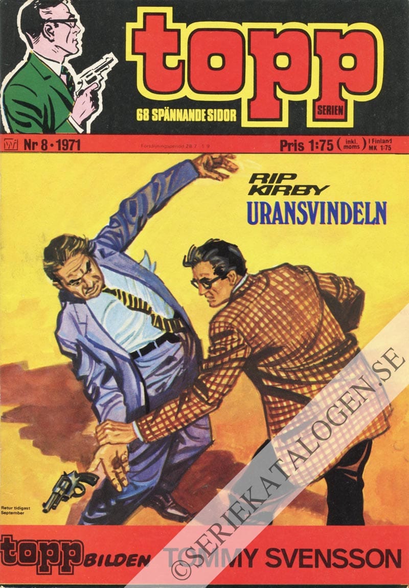 Framsida på Toppserien #8 (1971)