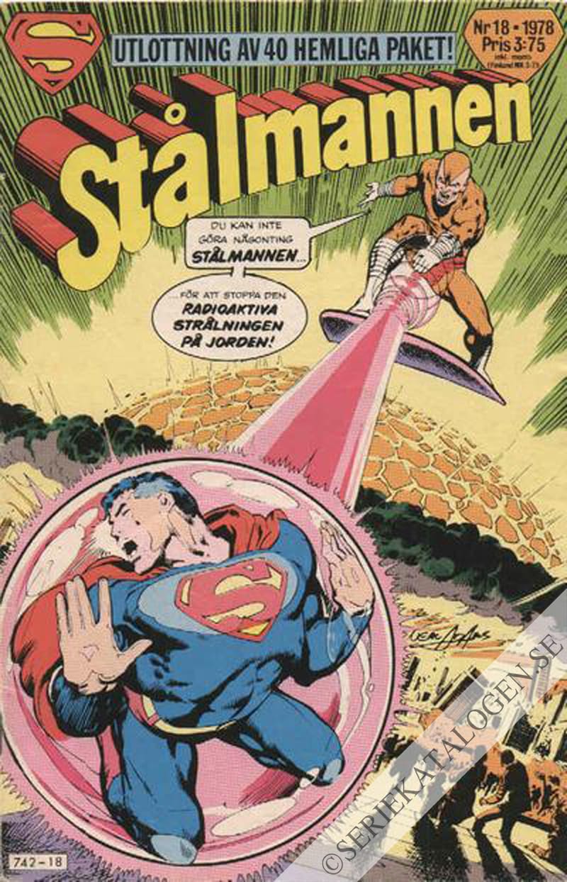 Framsida på Stålmannen #18 (1978)