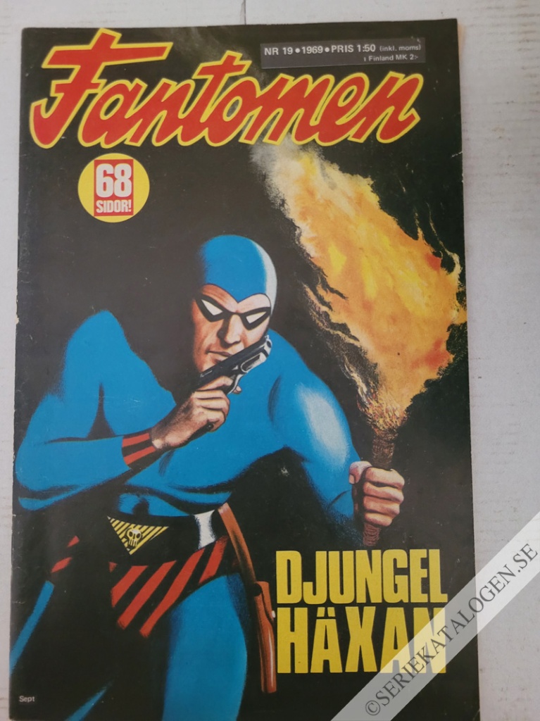 Framsida på Fantomen #19 (1969)