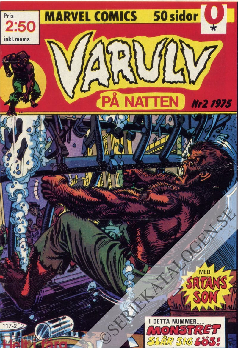 Framsida på Varulv på natten #2 (1975)