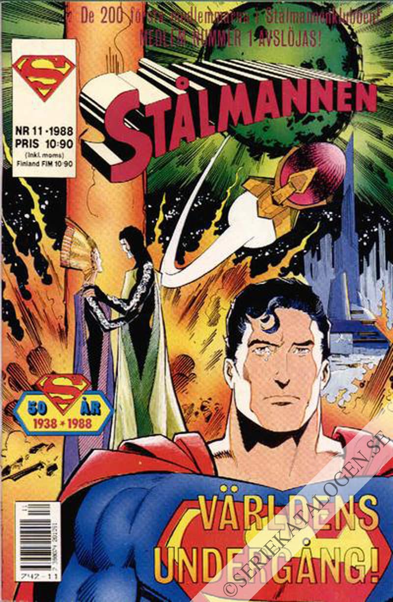 Framsida på Stålmannen #11 (1988)