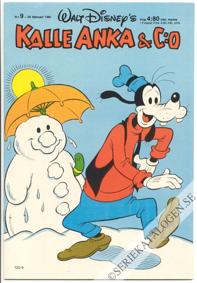 Framsida på Kalle Anka & C:o #9 (1981)