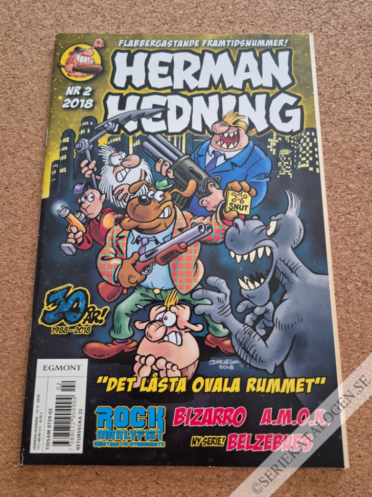 Framsida på Herman Hedning #2 (2018)