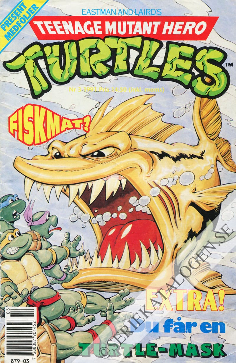 Framsida på Teenage mutant hero turtles #3 (1991)
