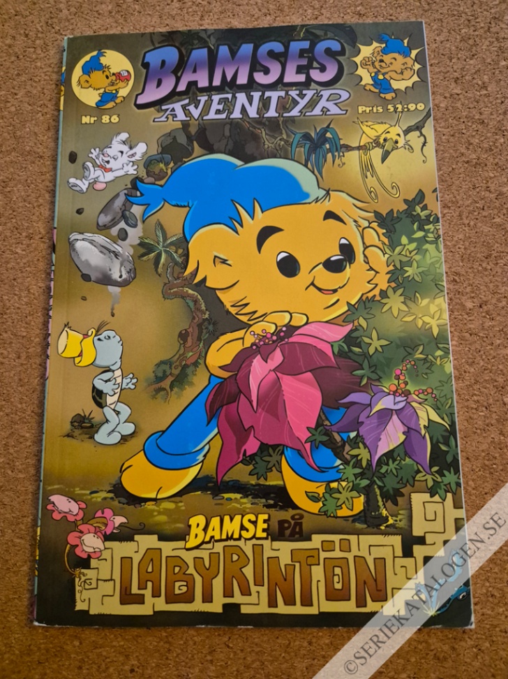 Framsida på Bamses äventyr Bamse på Labyrintön (2020)
