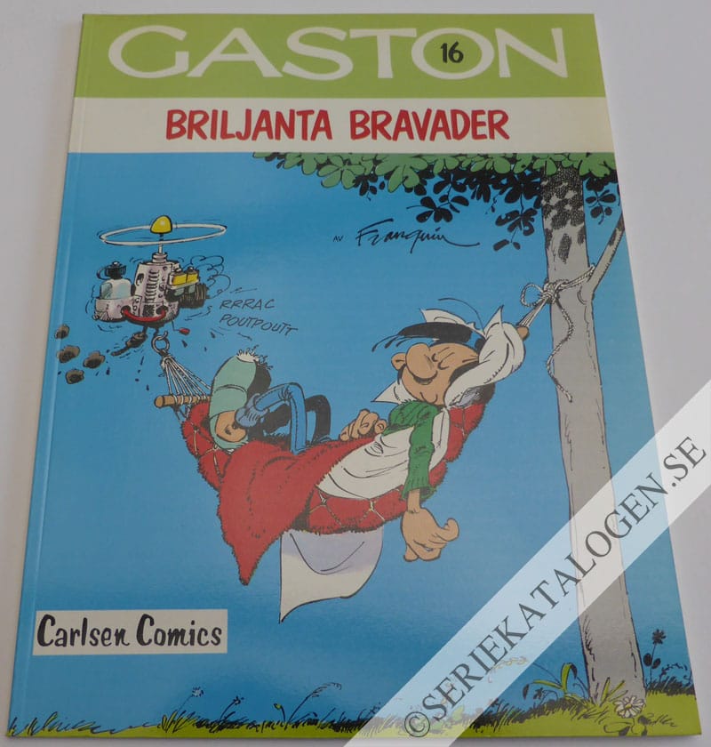 Framsida på Gaston Briljanta bravader (1986)