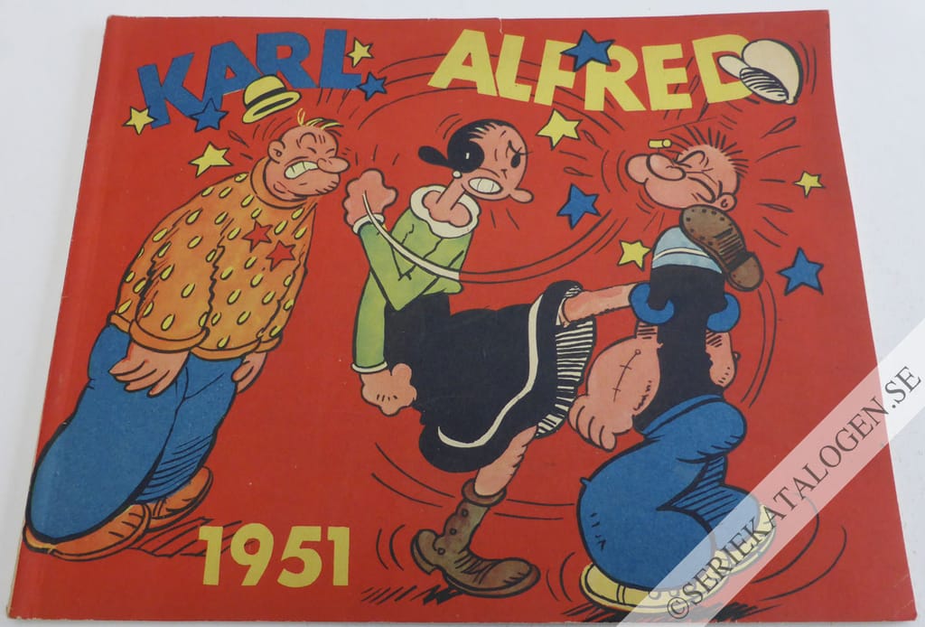 Framsida på Karl Alfred - bragder och äventyr #XVI (1951)