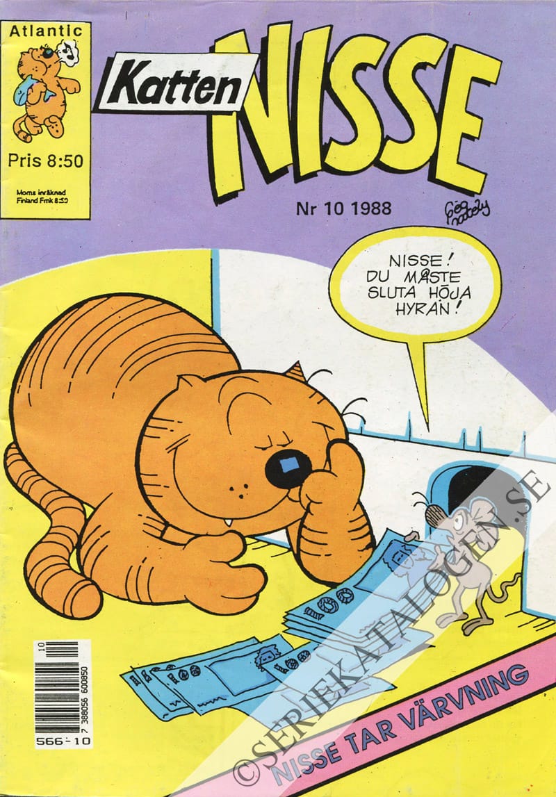 Framsida på Katten Nisse #10 (1988)