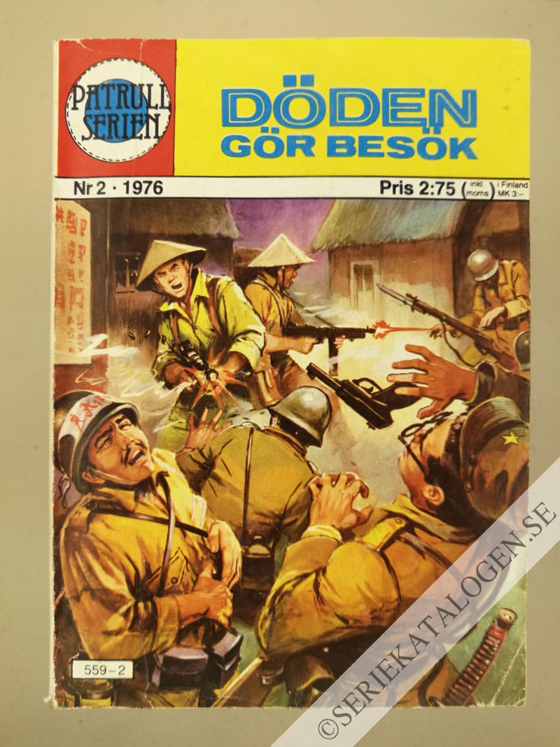 Framsida på Patrullserien Döden gör besök (1976)