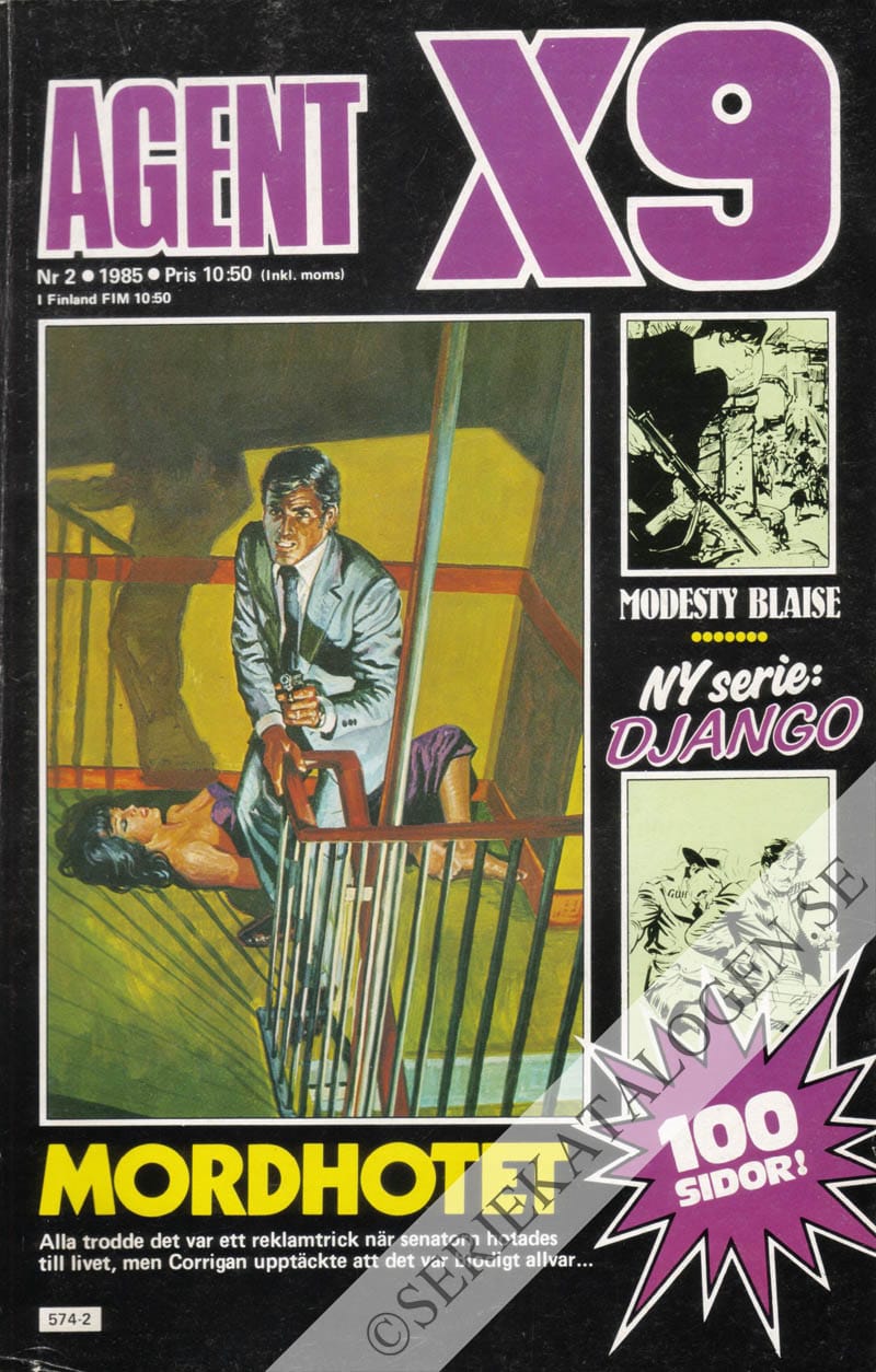 Framsida på Agent X9 #2 (1985)