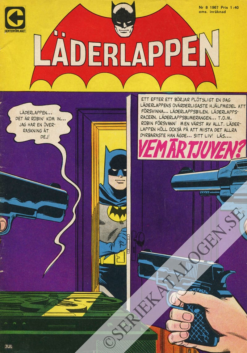 Framsida på Läderlappen och Robin #8 (1967)