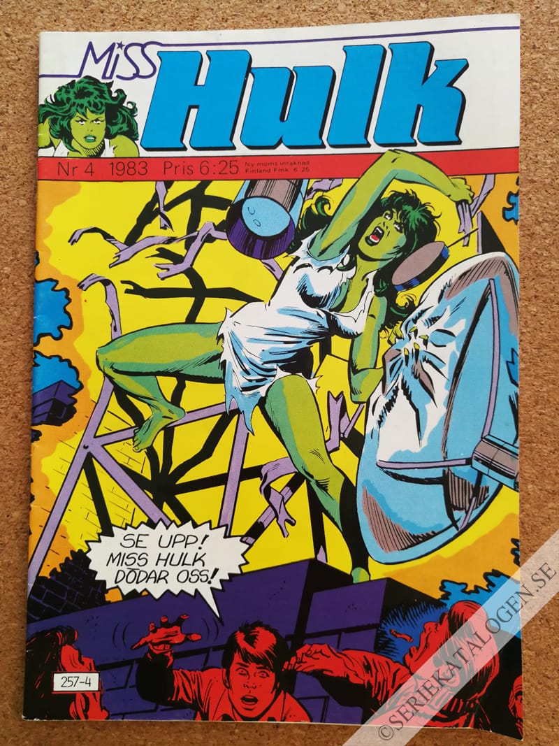 Framsida på Miss Hulk #4 (1983)