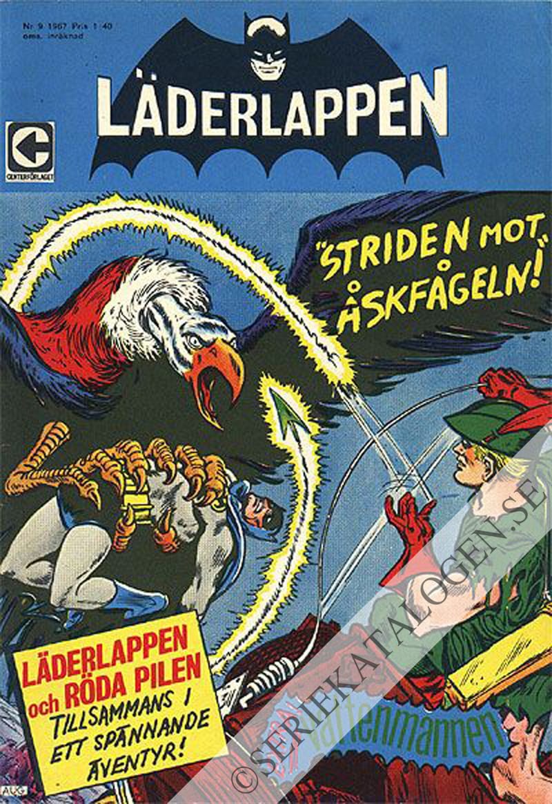 Framsida på Läderlappen och Robin #9 (1967)