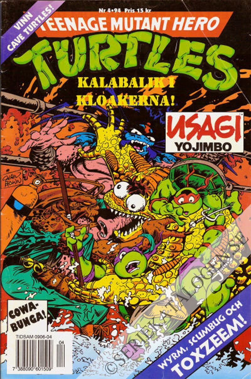 Framsida på Teenage mutant hero turtles #4 (1994)