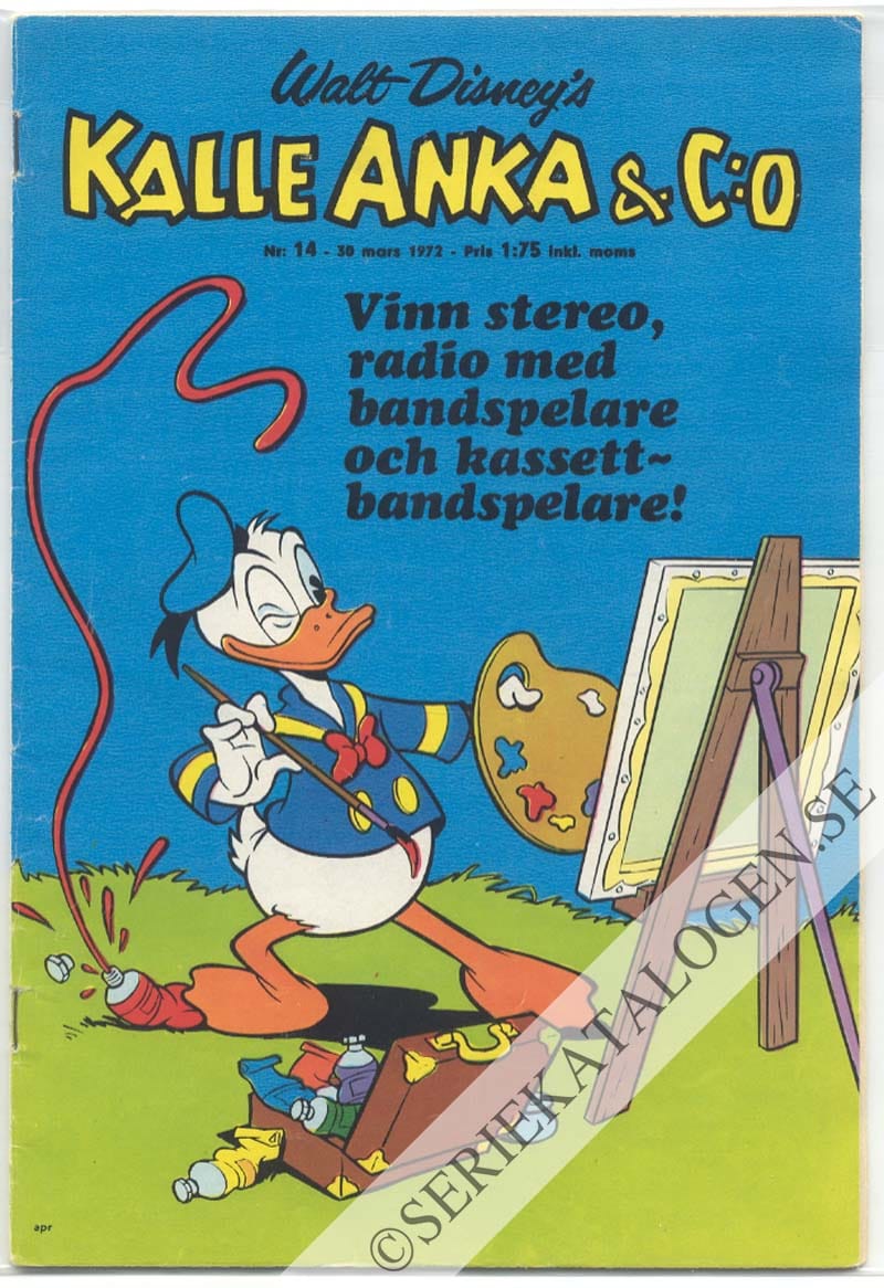 Framsida på Kalle Anka & C:o #14 (1972)