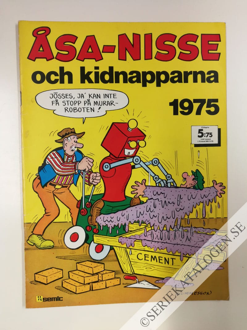Framsida på Åsa-Nisse Åsa-Nisse och kidnapparna (1974)