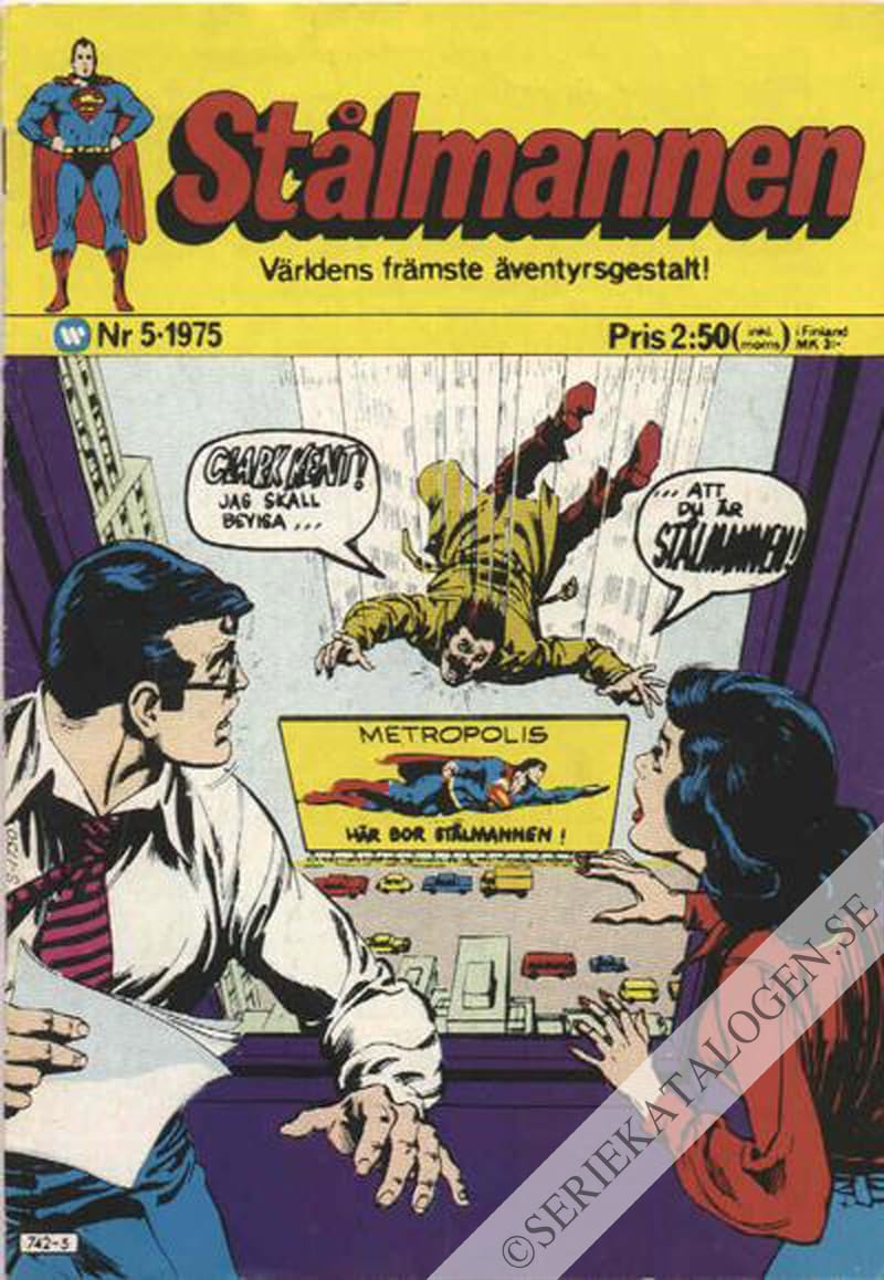 Framsida på Stålmannen #5 (1975)