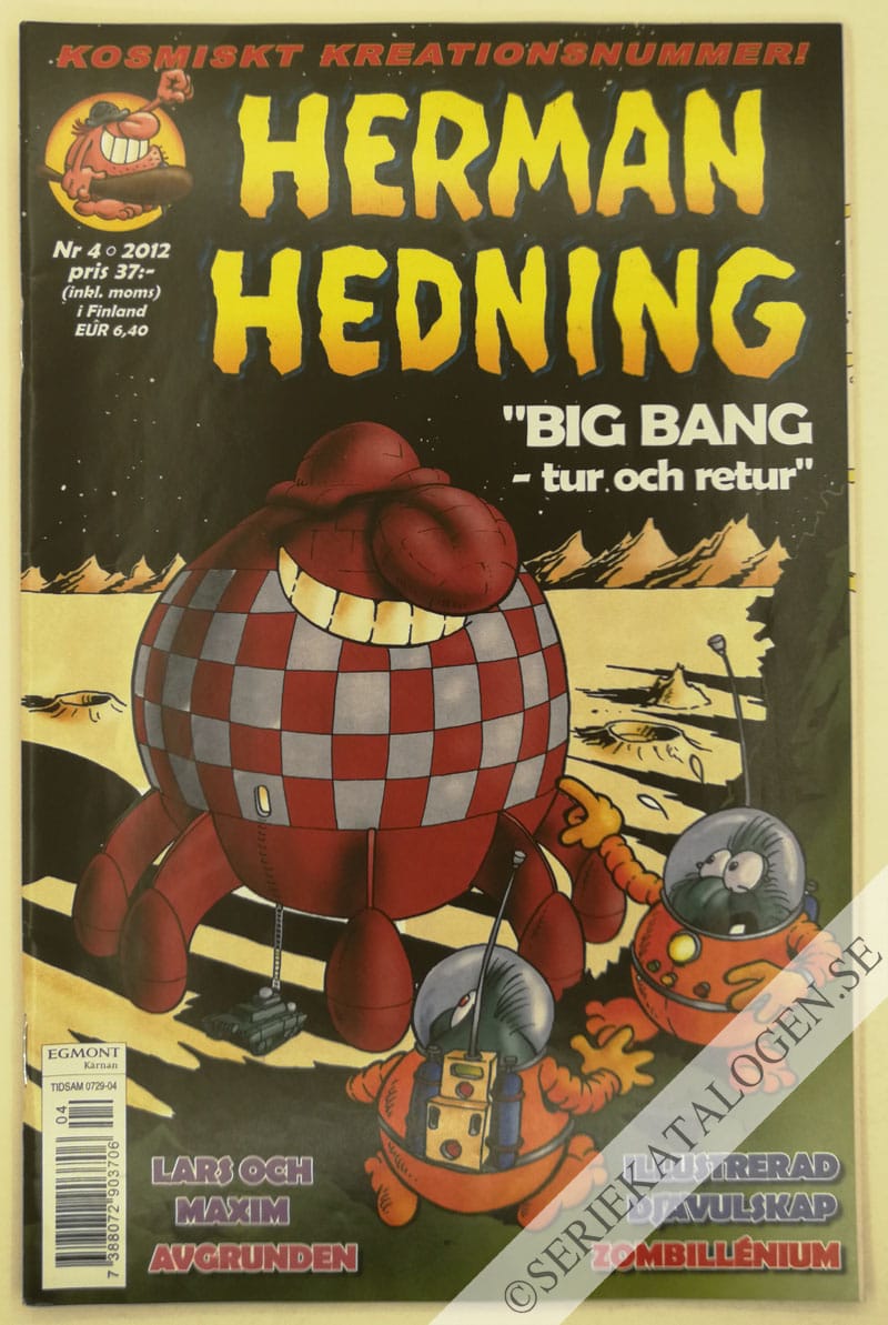 Framsida på Herman Hedning #4 (2012)