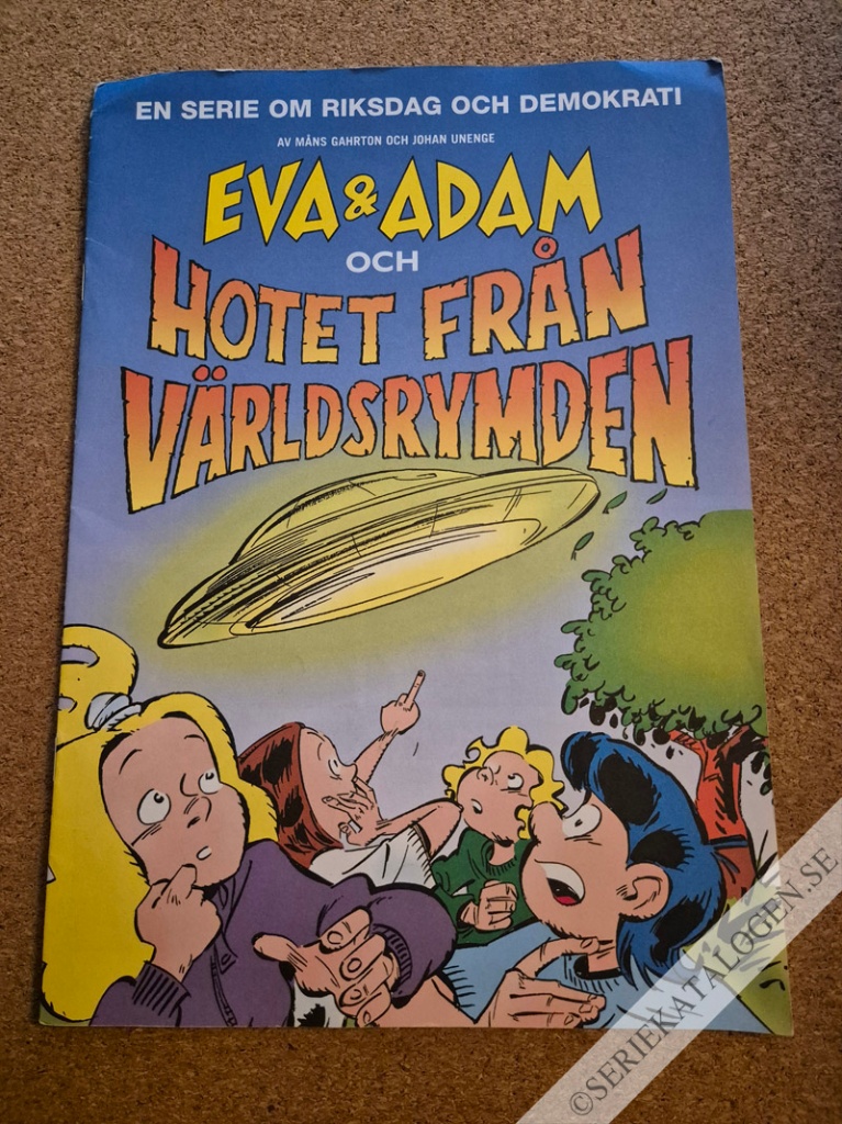 Framsida på Eva & Adam och hotet från världsrymden (2014)