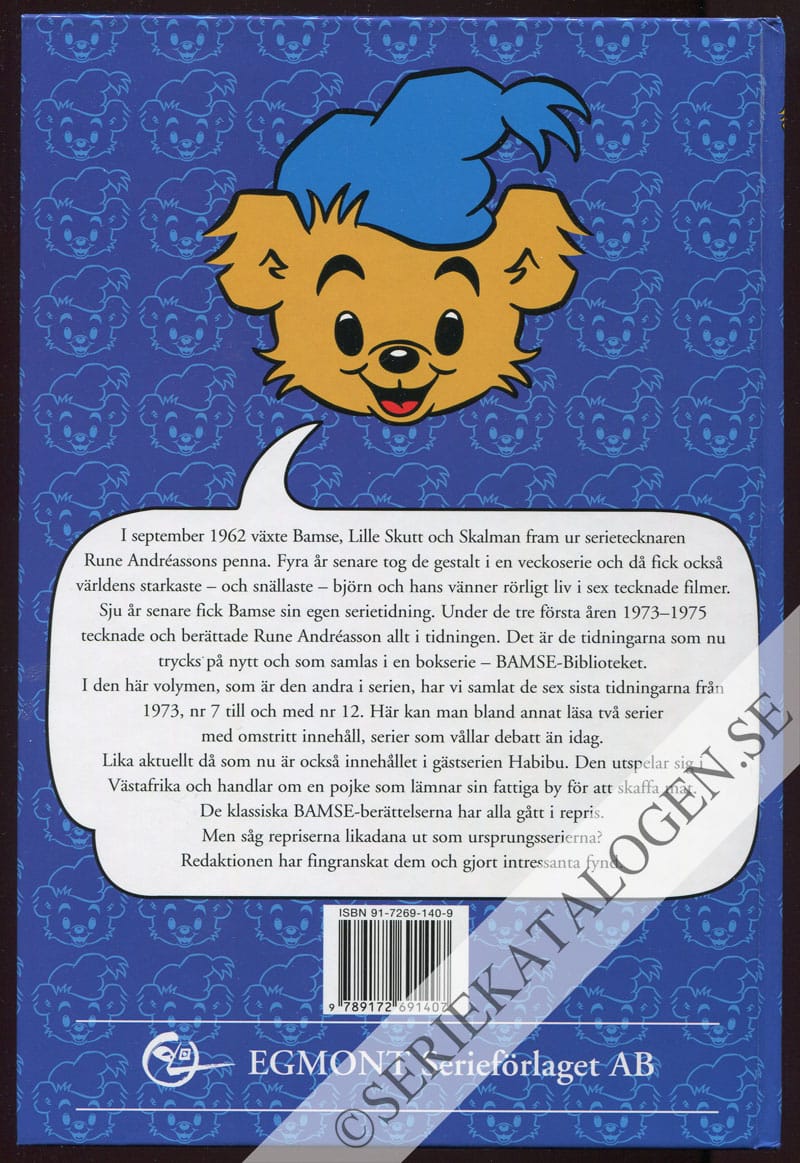 Baksida utan skyddsomslag (2001)