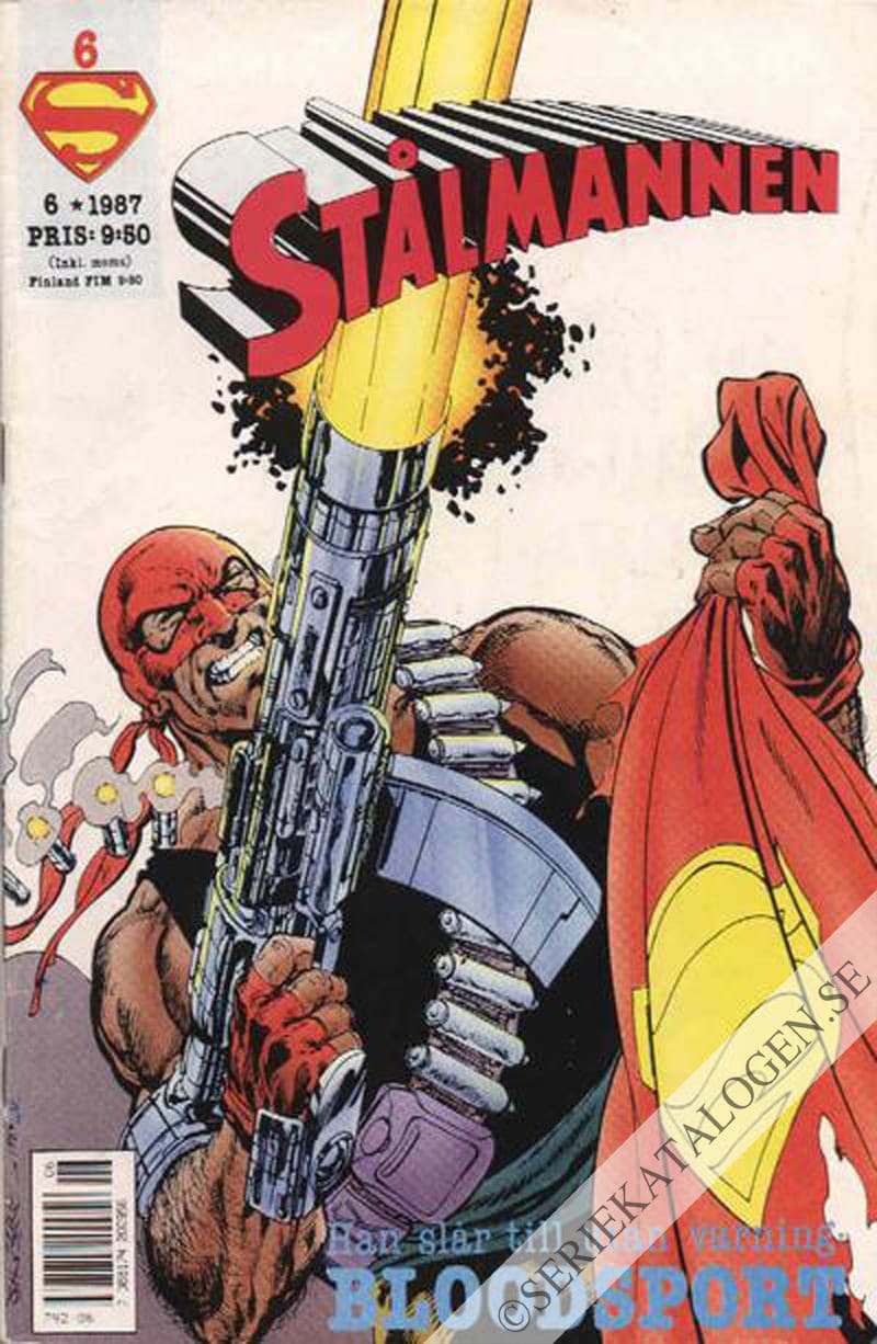 Framsida på Stålmannen #6 (1987)