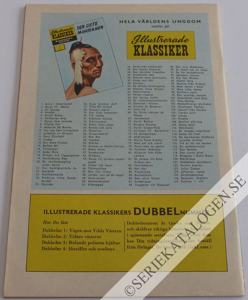 Baksida på Damen i vitt (1961)