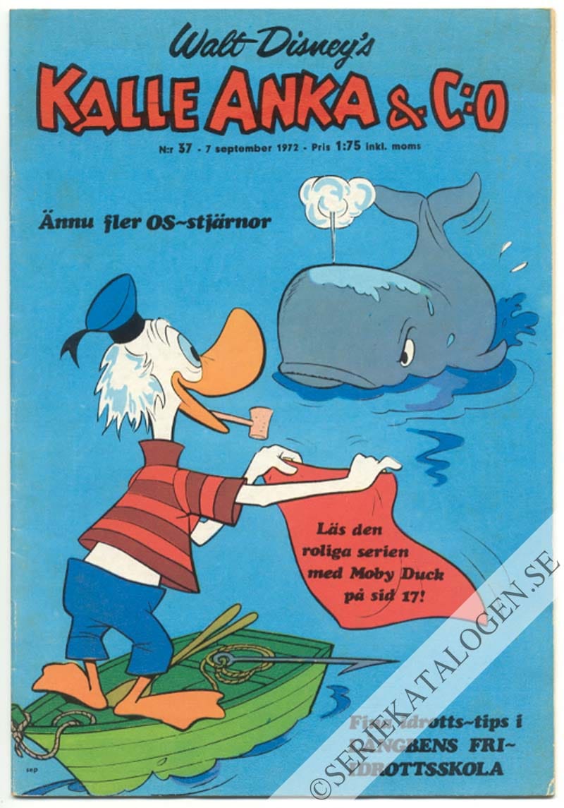 Framsida på Kalle Anka & C:o #37 (1972)