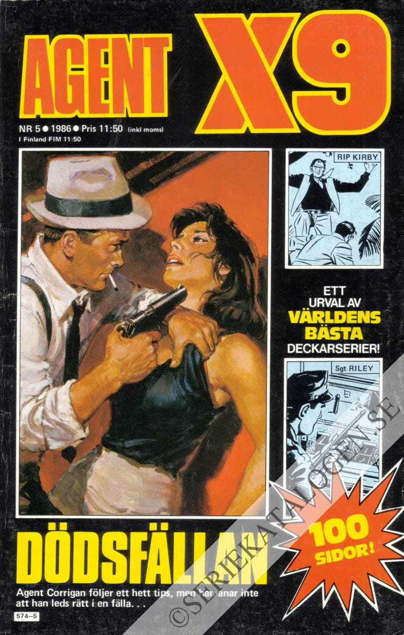 Framsida på Agent X9 #5 (1986)