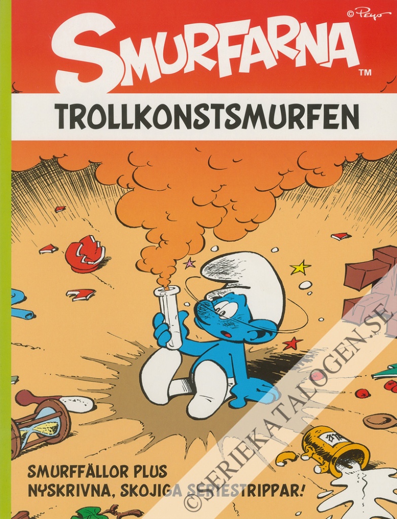 Framsida på Smurfarna Trollkonstsmurfen/Smurffällor (2012)