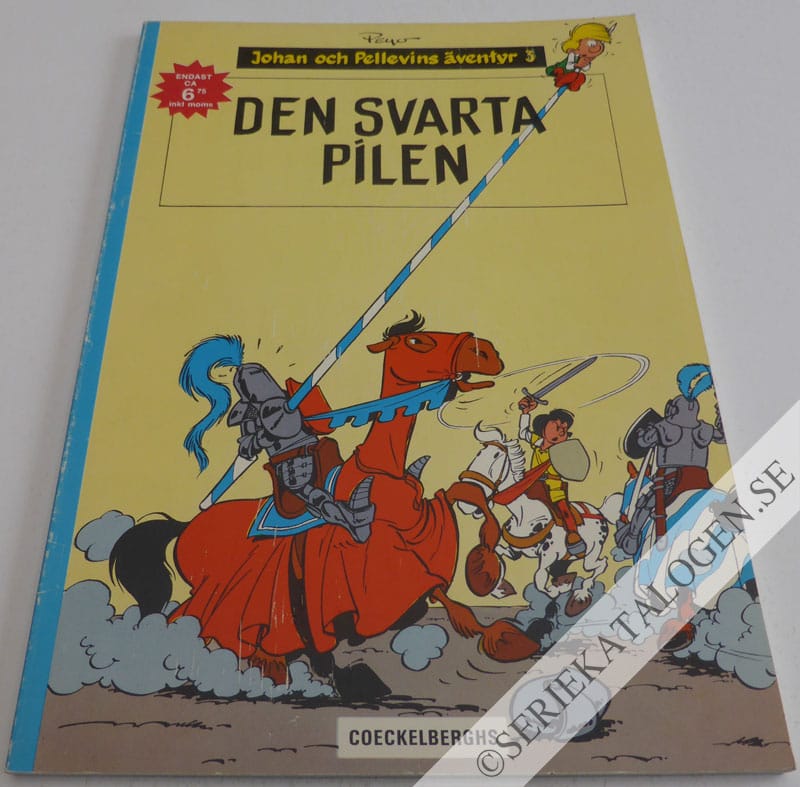 Framsida på Johan och Pellevins äventyr Den svarta pilen (1973)