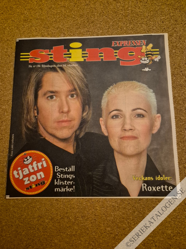 Framsida på Sting-Expressen #6 (1994)