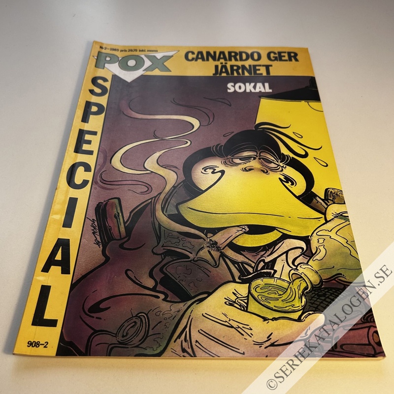 Framsida på Pox special Canardo ger järnet! (1985)