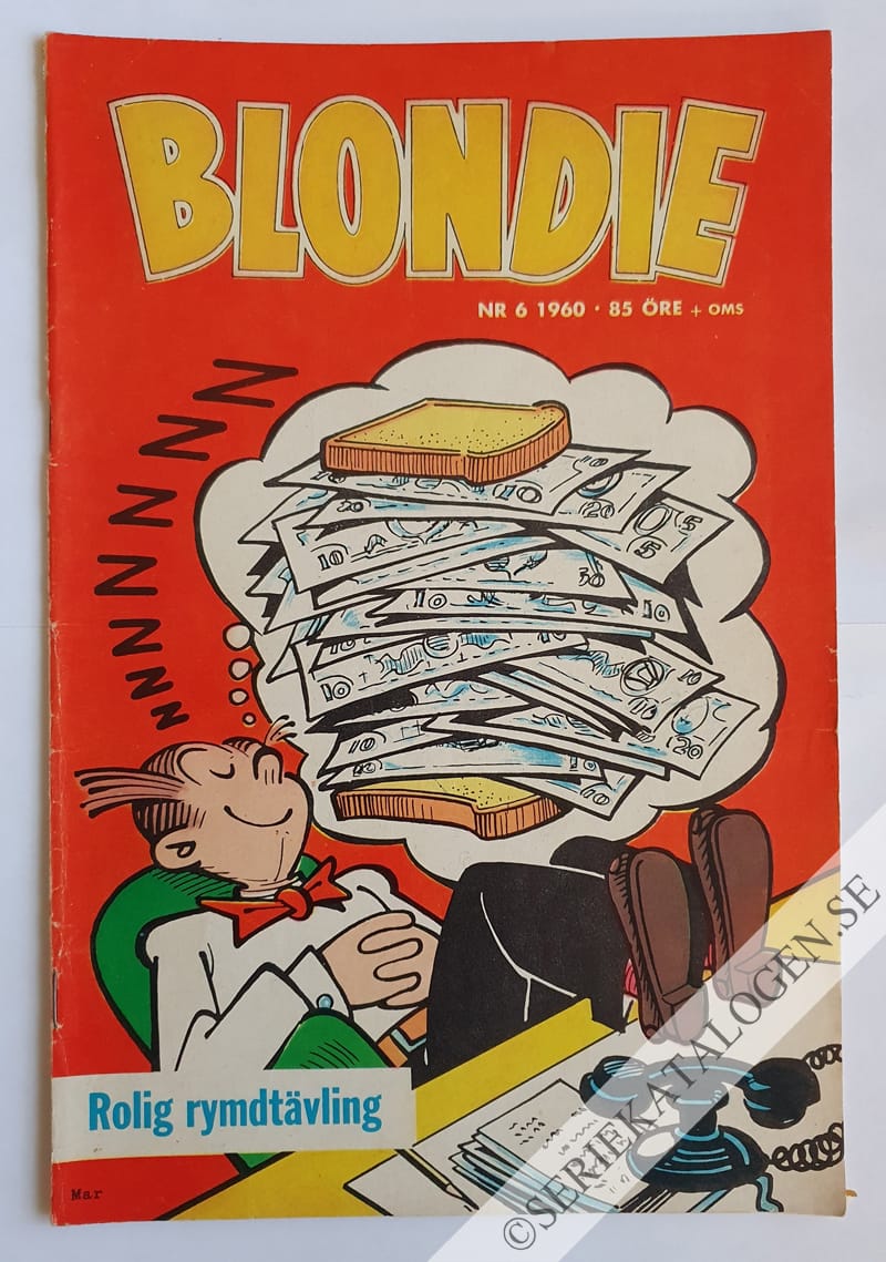 Framsida på Blondie #6 (1960)