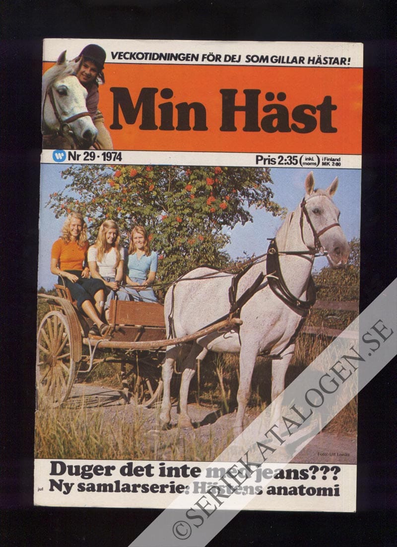 Framsida på Min häst #29 (1974)