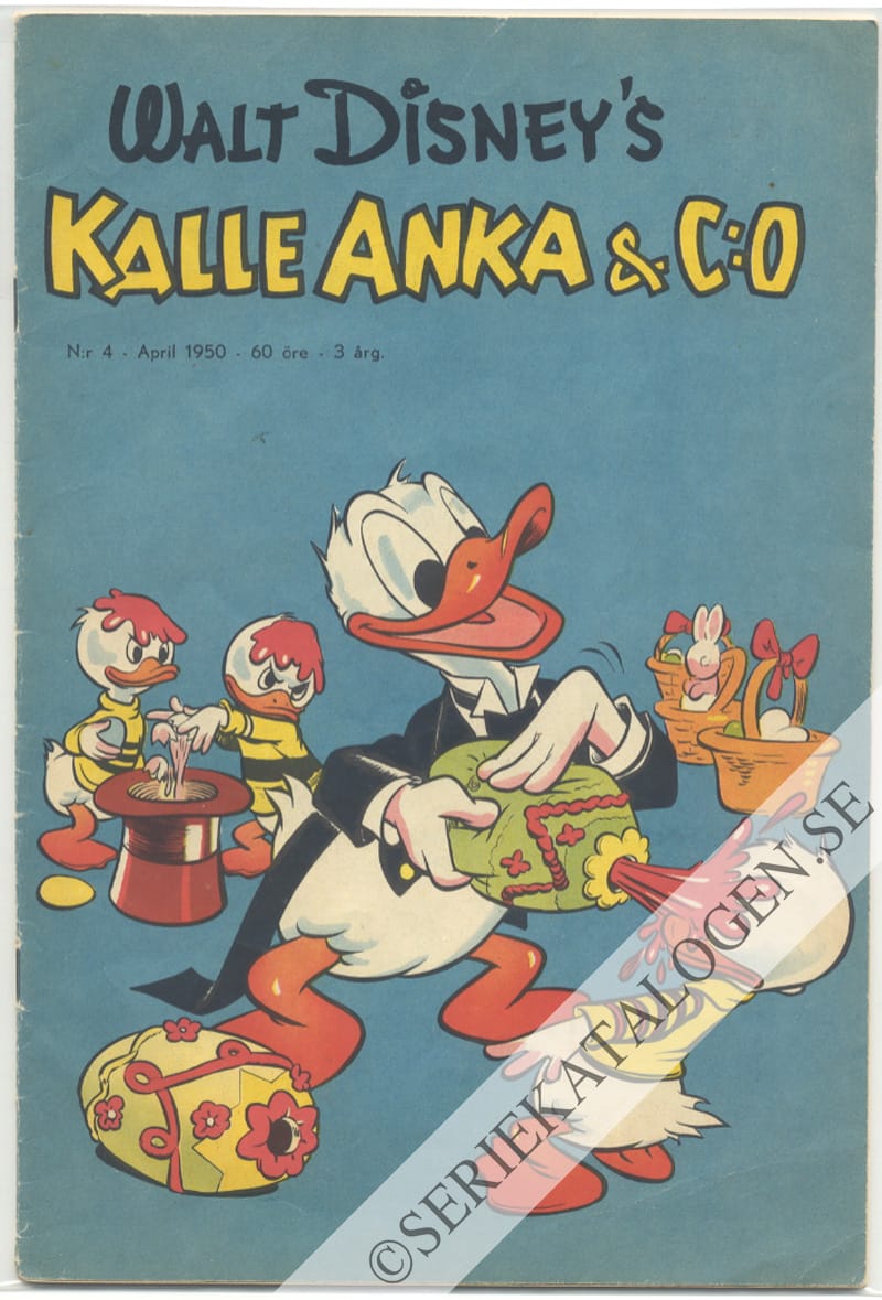 Framsida på Kalle Anka & C:o #4 (1950)