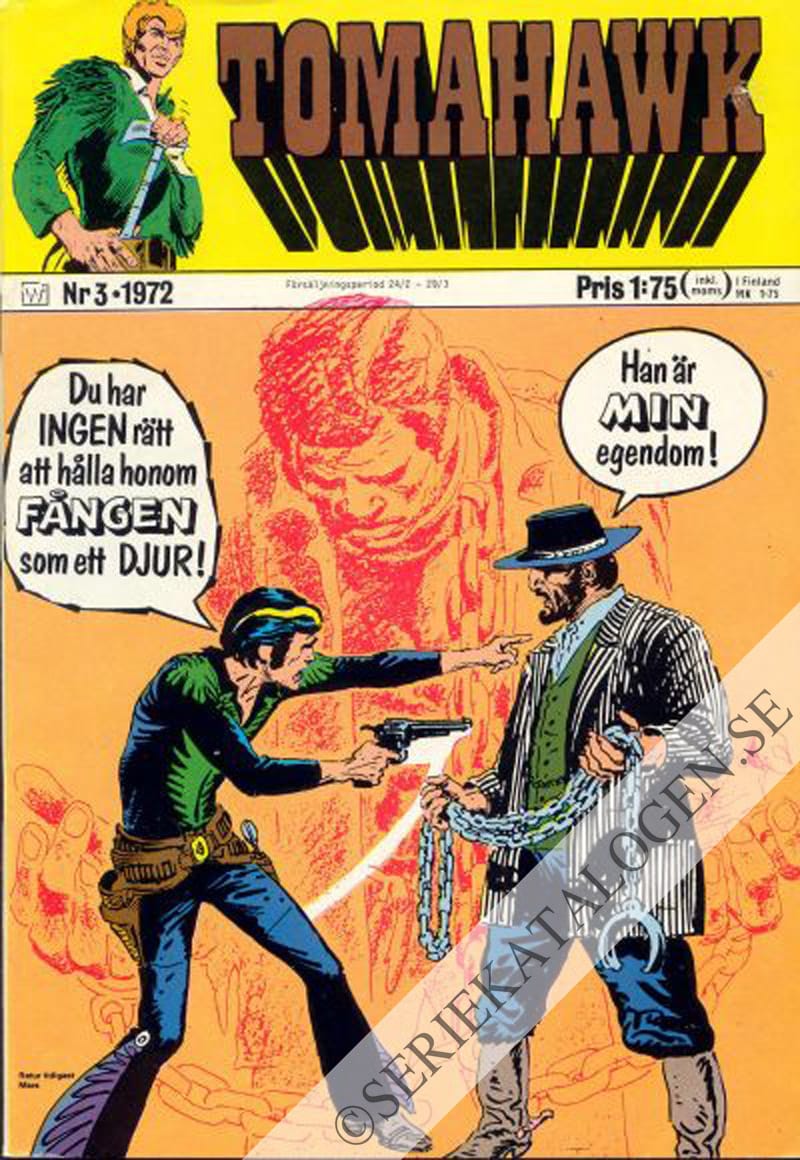 Framsida på Tomahawk #3 (1972)