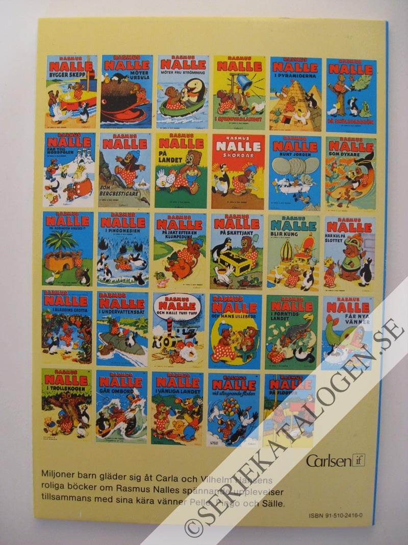 Baksida på Rasmus Nalle far åt sydväst (1979)