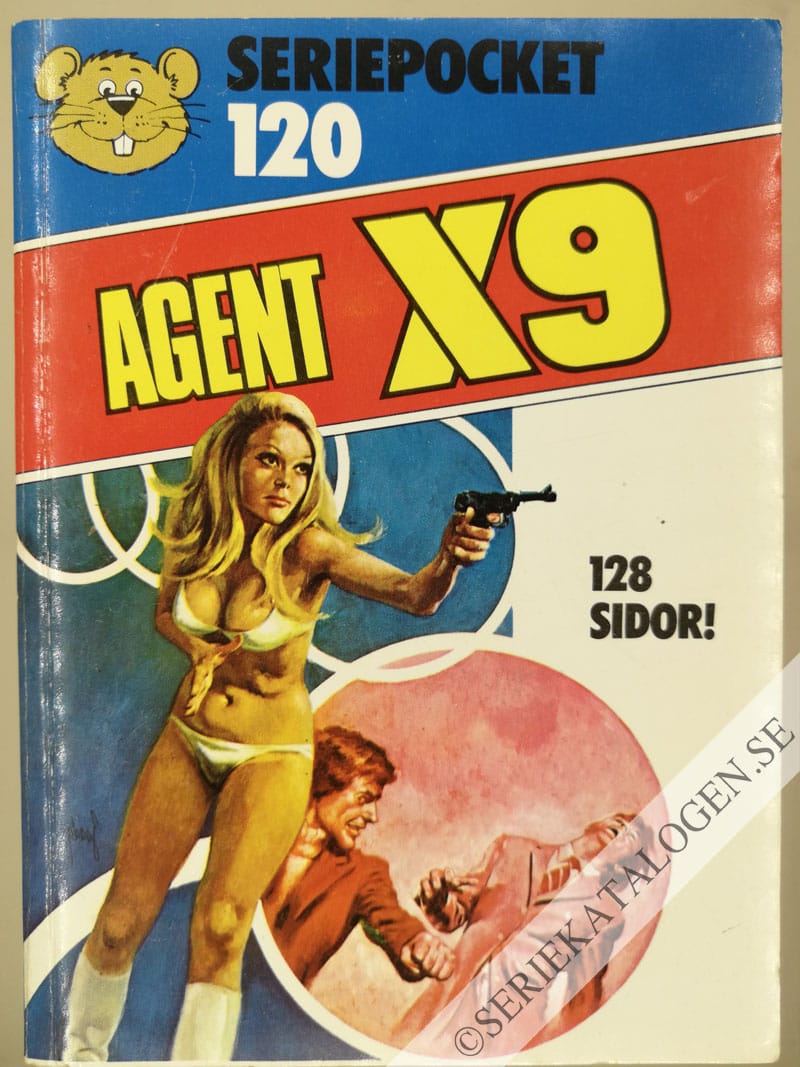 Framsida på Seriepocket #120 - Agent X9 (1982)