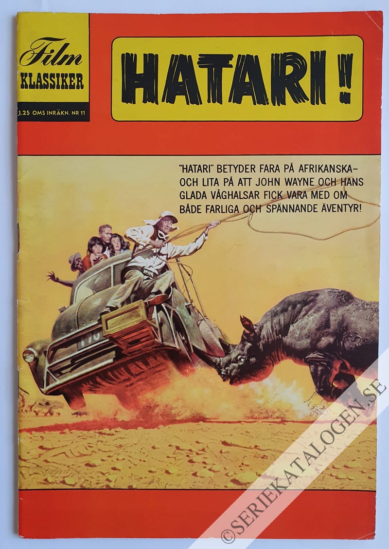 Framsida på Filmklassiker Hatari! (1963)