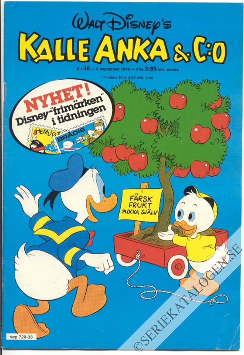 Framsida på Kalle Anka & C:o #36 (1978)
